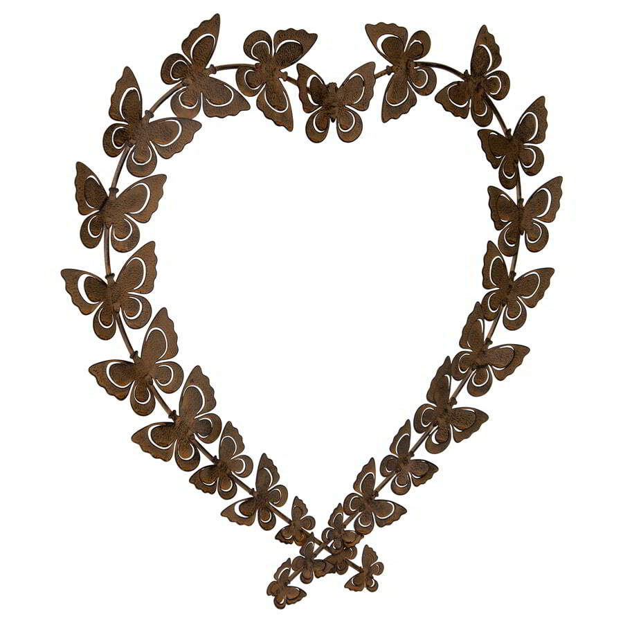 Willow &amp; Silk Flutter of Butterflies Heart Wall Art