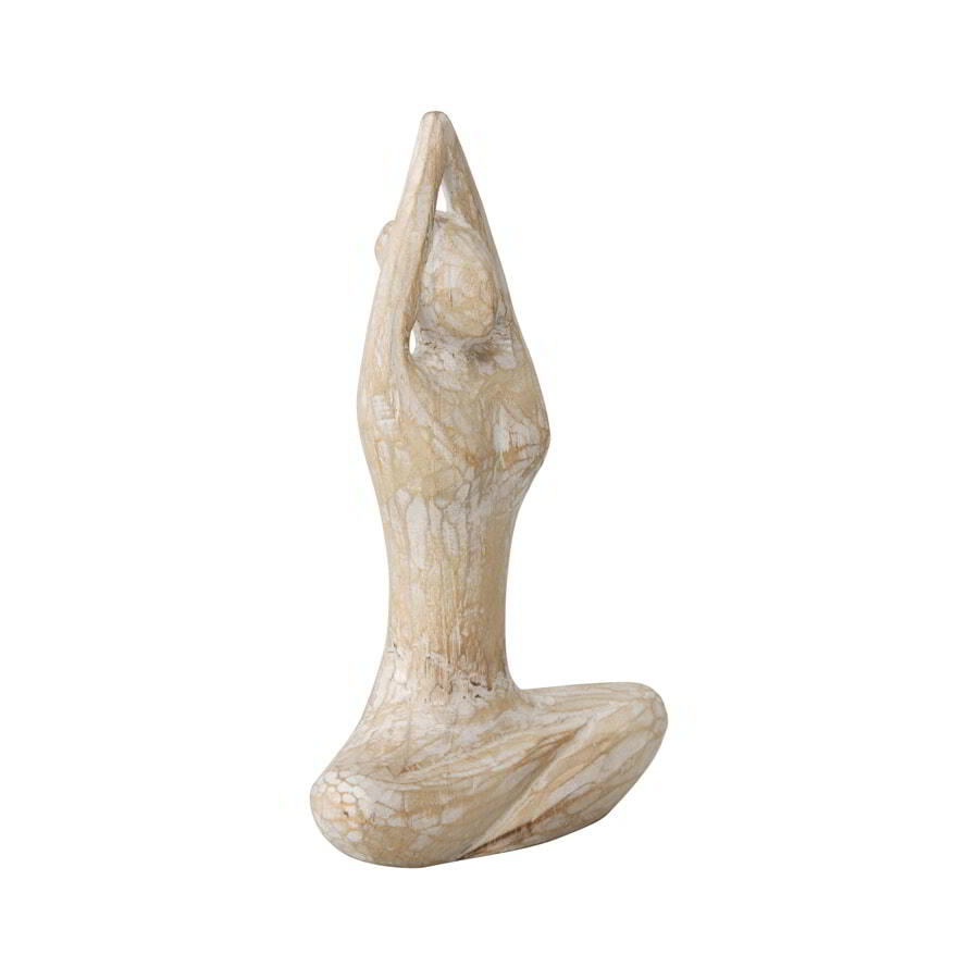 Hand-carved Yoga Figurine 17x7x27cm