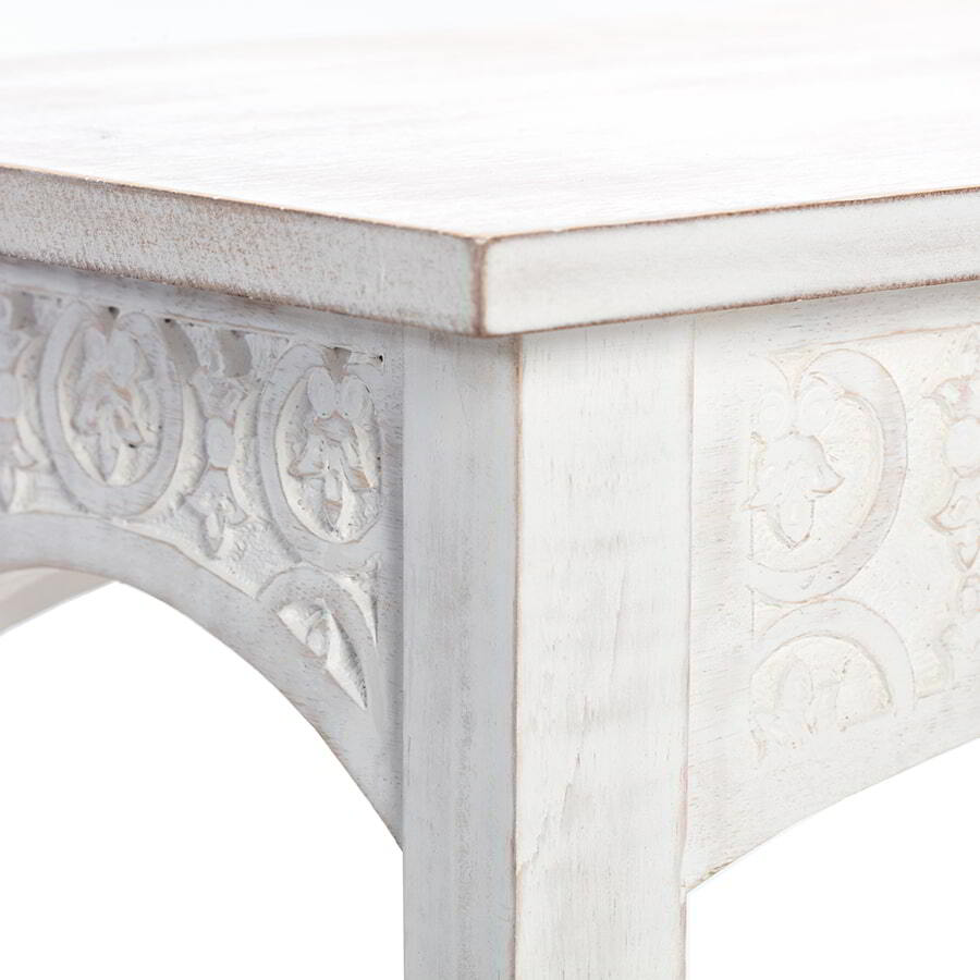 Hamptons Carved Console Table