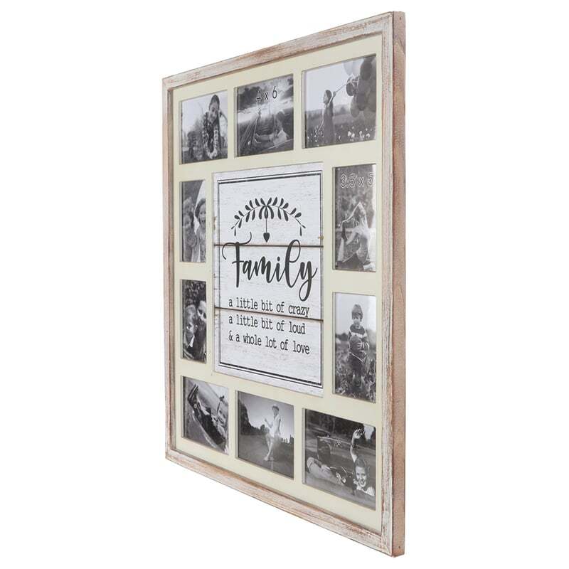 &quot;Family&quot; Theme Photo Gallery Collage Wall Art 59cm