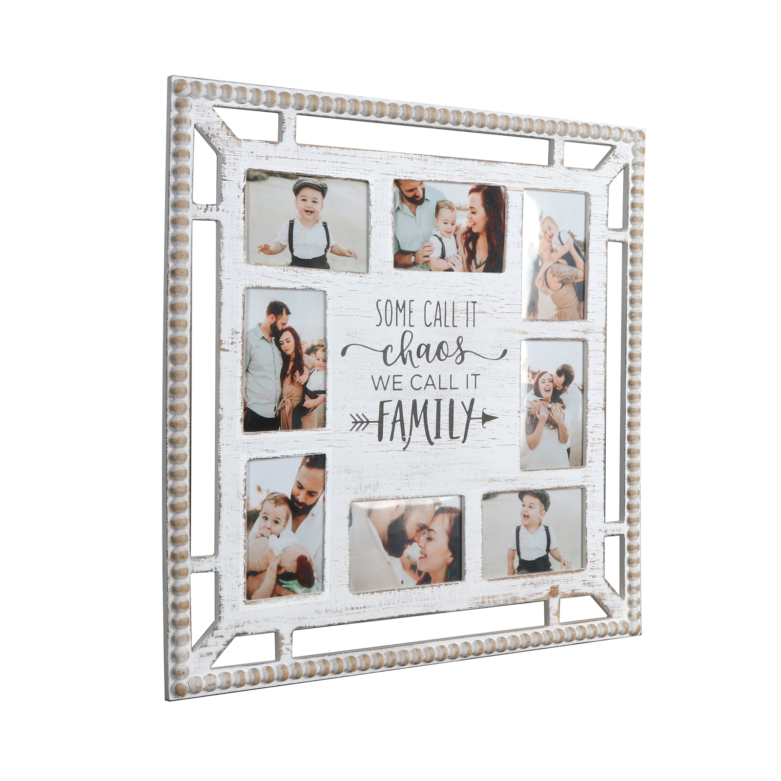 Willow &amp; Silk MDF 60cm &#39;Family love/Chaos&#39; Photo Gallery Collage/Wall Art