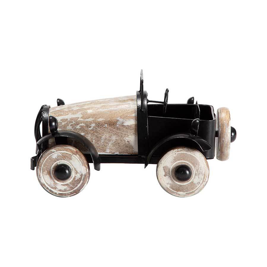 Decorative Wood Metal Vintage Car Ornament