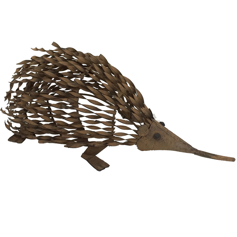 Willow &amp; Silk Rusty Metal 40cm Echidna/Animal Garden/Yard Figurine/Statue