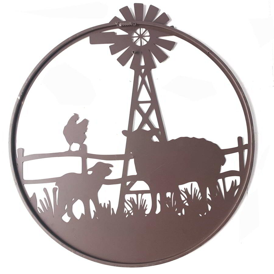 Willow &amp; Silk Laser-Cut Windmill Sheep Wall Art