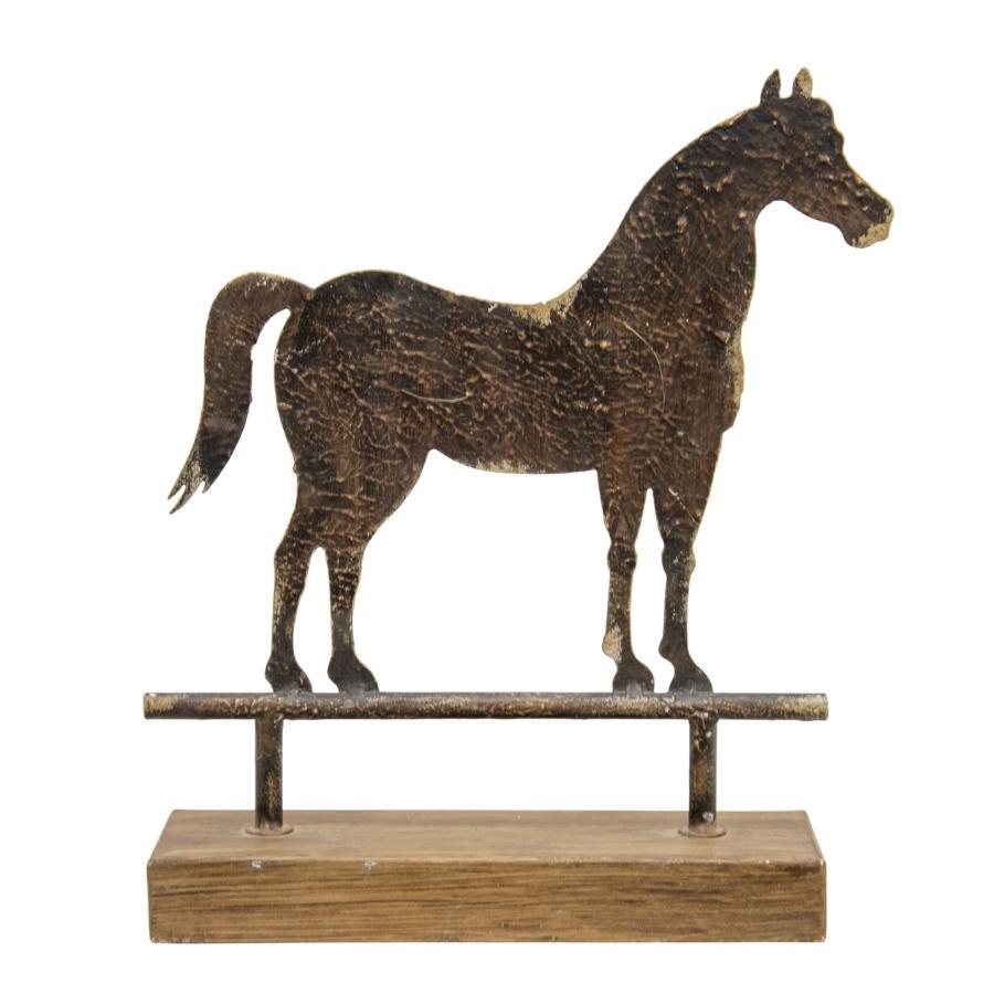 Willow &amp; Silk Metal 30.5cm Animal Horse Statue Ornament