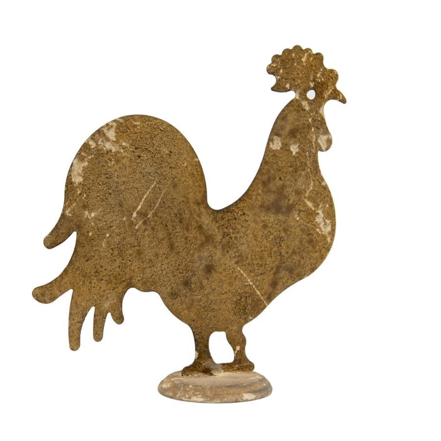 Willow &amp; Silk Rusty 24.5cm Metal Chook Garden Figurine