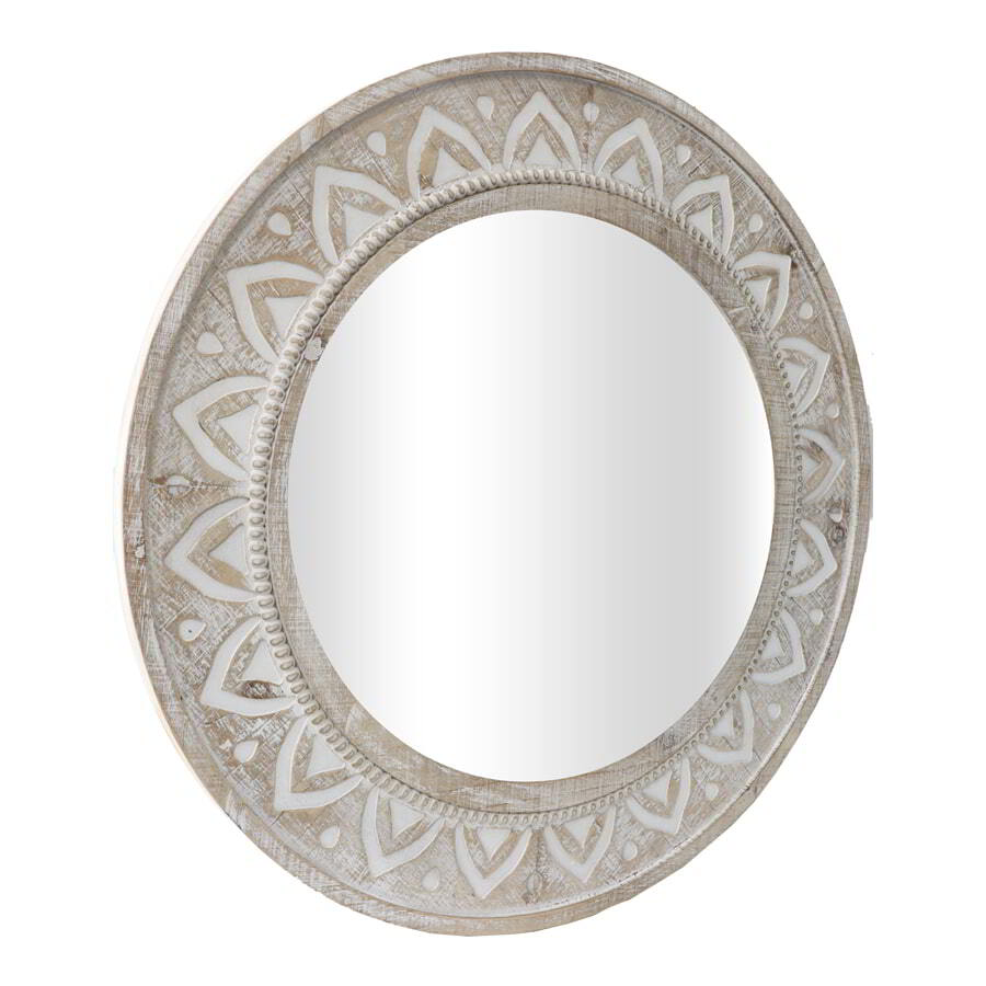 Large Hamptons Round Wall Mirror