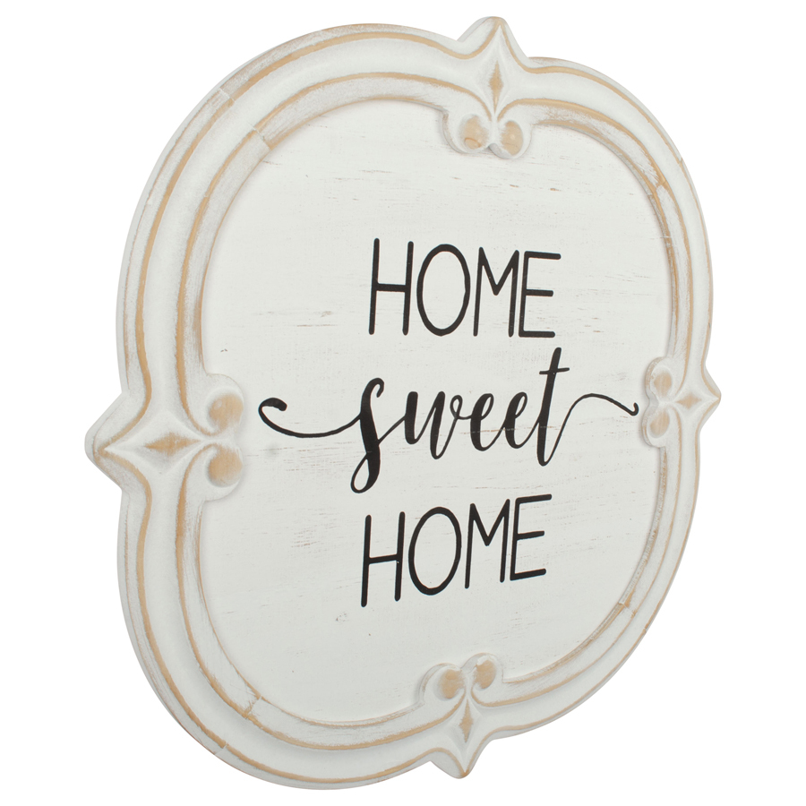 Willow &amp; Silk Wooden 60cm &#39;Home Sweet Home&#39; Plaque Sign Wall Art