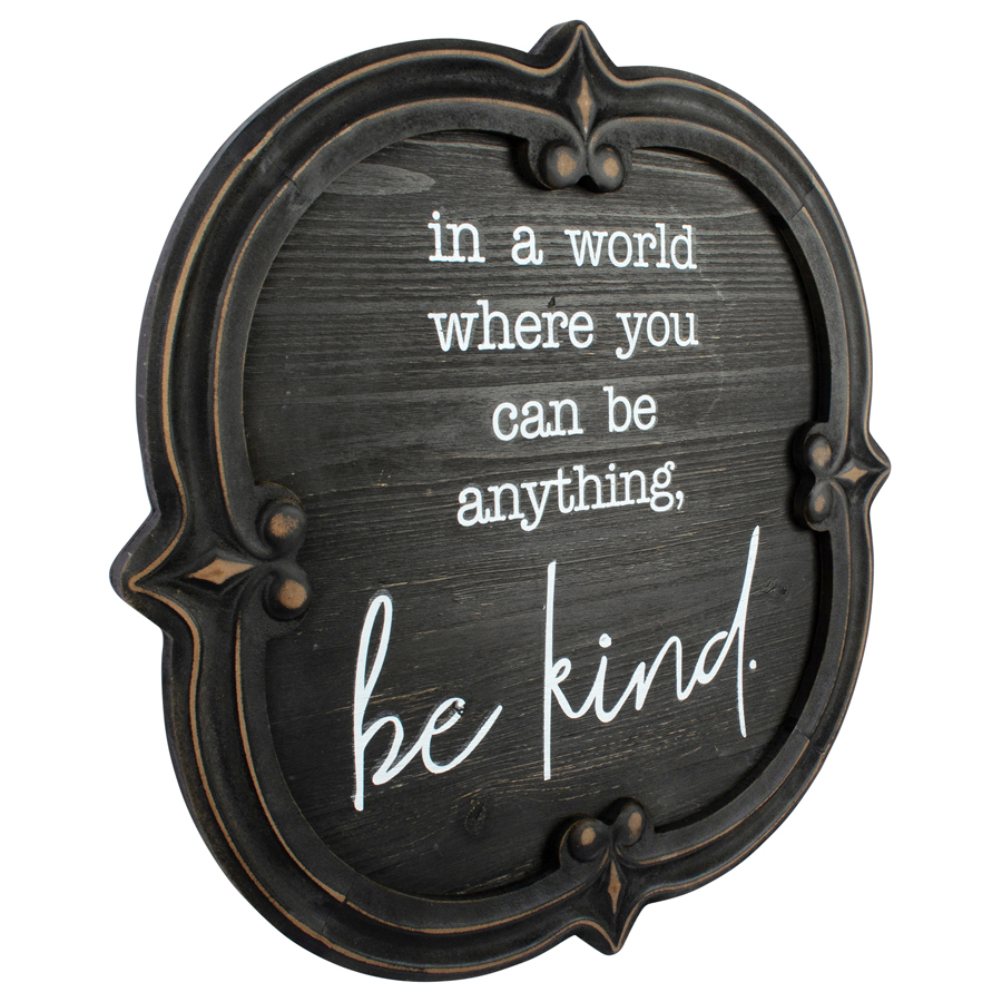 Willow &amp; Silk Wooden &#39;Be Kind&#39; Sign Wall Art