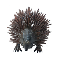 Willow &amp; Silk Metal 43cm Rust Echidna Animal Garden Figurine