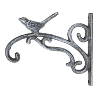 Willow &amp; Silk Fleur Bird Design Metal Wall Bracket Hook