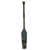 Willow &amp; Silk Handmade Wooden/Tin 119cm Blue Paddle Coastal Wall Art 