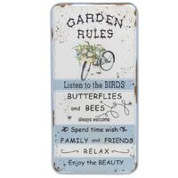 Willow &amp; Silk Metal 61cm &#39;Garden Rules&#39; Wall Art/Decor