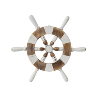 Willow &amp; Silk Handmade 50x3cm Ship Wheel Nautical Wall Art 