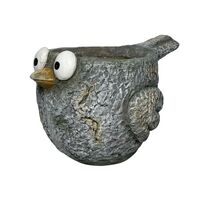 Willow &amp; Silk Magnesium 41cm Curious Bird Pot/Planter Garden Figurine 