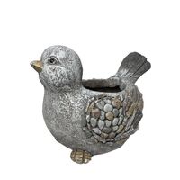 Willow &amp; Silk Magnesium 33cm Baby Bird Pot/Planter Garden Figurine 