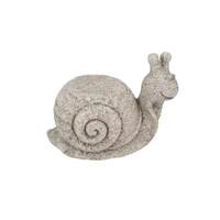 Willow &amp; Silk Polyresin 24cm Beige Snail Garden/ Home Planter Stand/ Stool