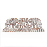 Willow &amp; Silk Elephant Family Tabletop Decor