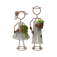 Set of 2 Asst Farm-Kid Garden Planters