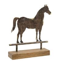 Willow &amp; Silk Metal 30.5cm Animal Horse Statue Ornament