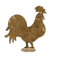 Willow &amp; Silk Rusty 24.5cm Metal Chook Garden Figurine