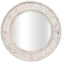 Large Hamptons Round Wall Mirror