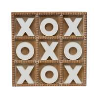 Willow &amp; Silk Decorative Hamptons Noughts &amp; Crossed Game