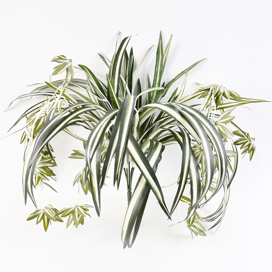 Willow &amp; Silk Hanging Plant Artificial Spider Bush 60cm
