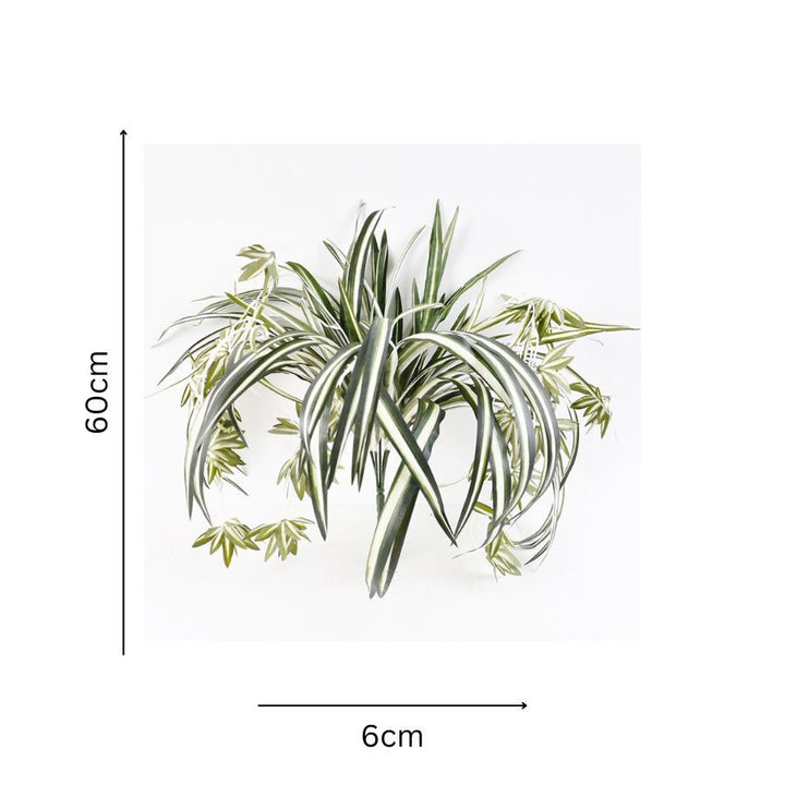 Willow &amp; Silk Hanging Plant Artificial Spider Bush 60cm