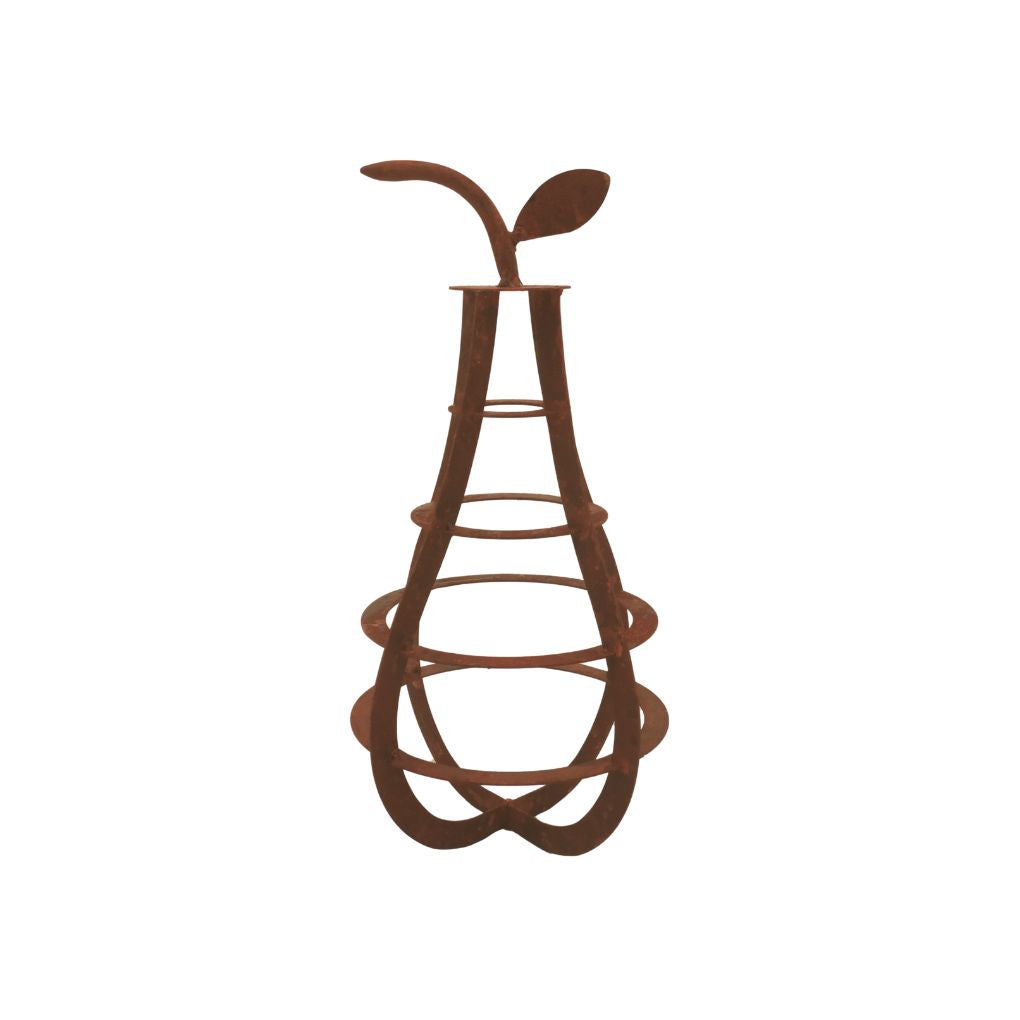 Willow &amp; Silk Rustic Metal Table Decor Pear Ornament 45cm