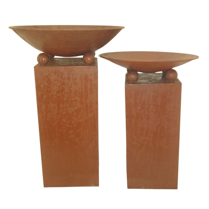 Willow &amp; Silk Laser Cut Butterfly Firebowl/Planters Set 72/59cm