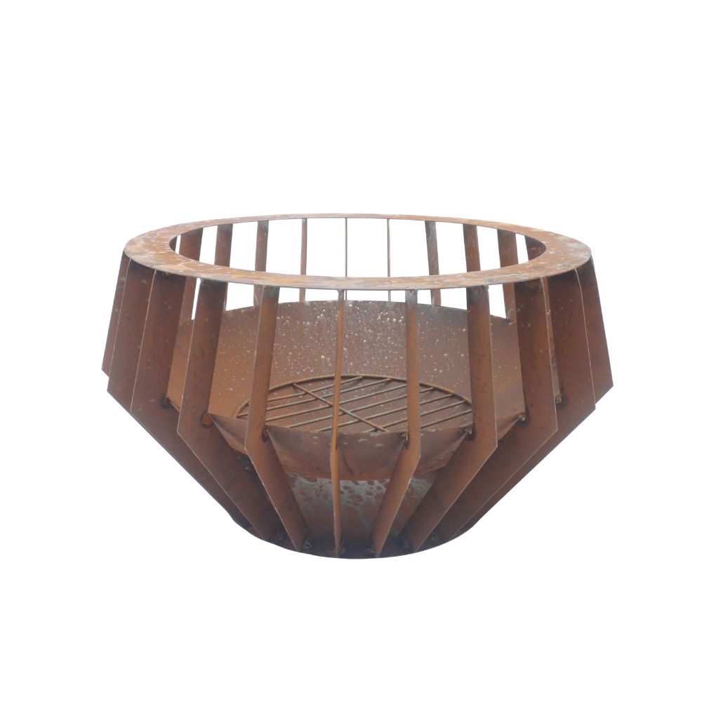 Willow &amp; Silk Barrel Firepit 54*54*30cm
