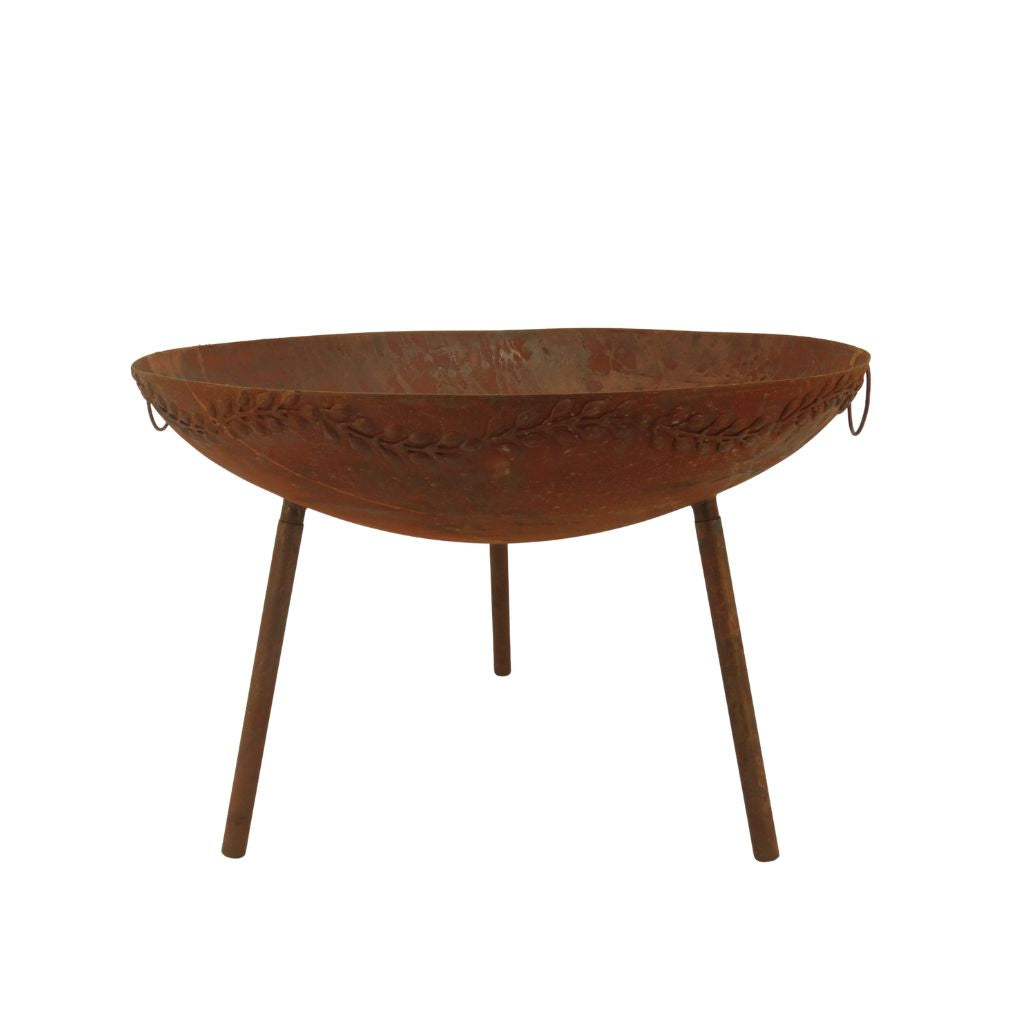 Willow &amp; Silk Tall Ivy Firebowl with Leg  80x55cm
