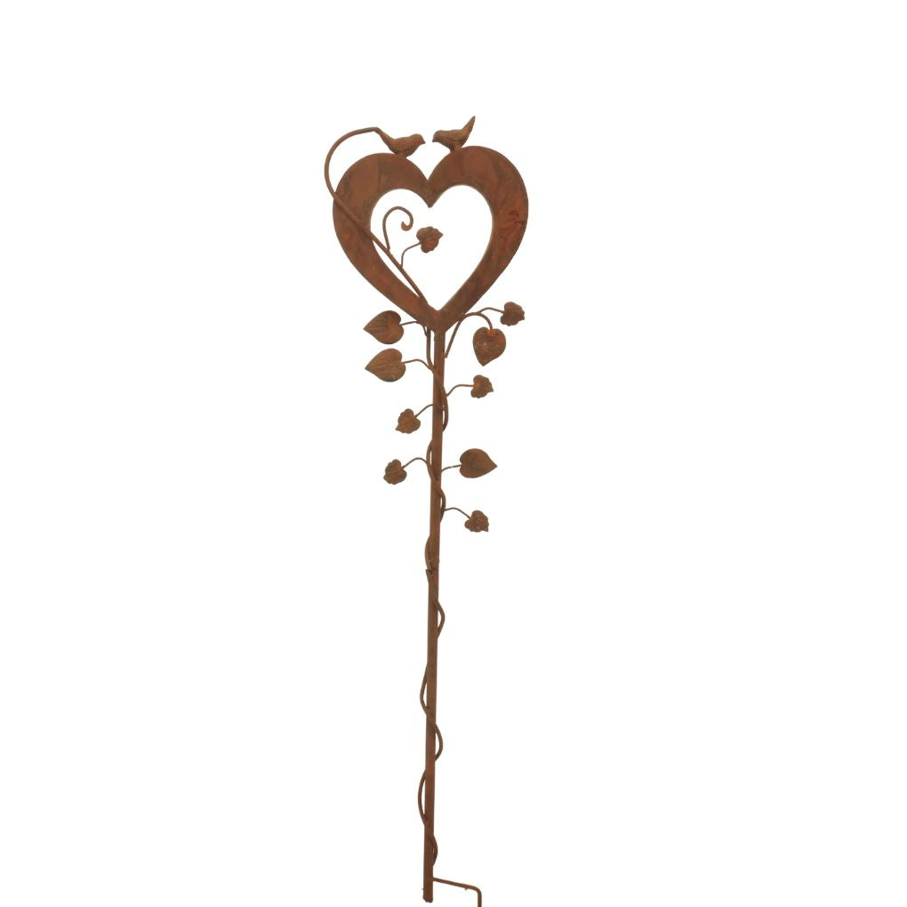 Willow &amp; Silk Vine Heart Stake 27.5 x 4.5 x 132cm
