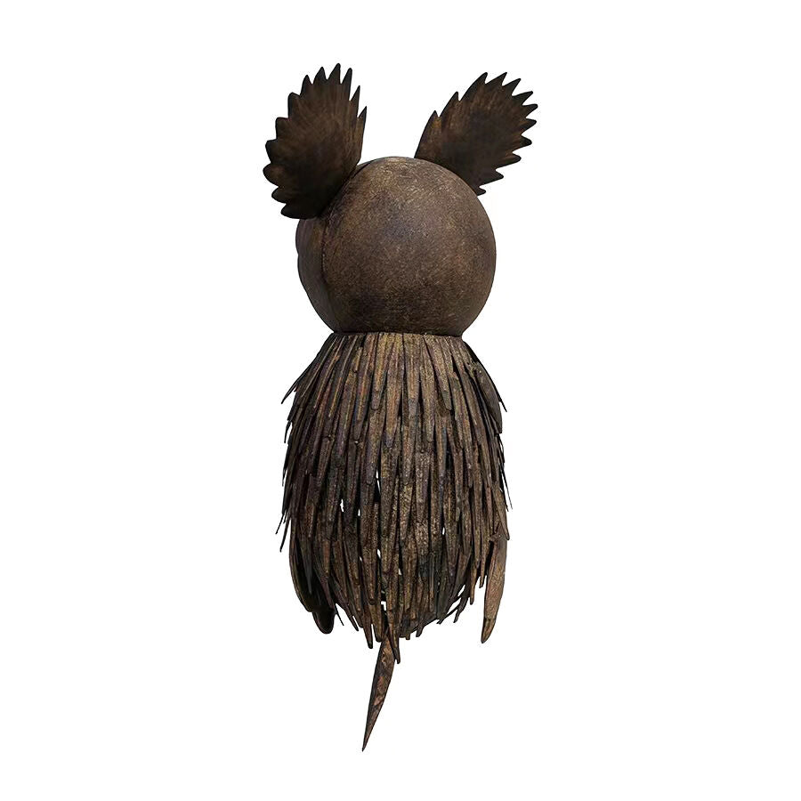 Willow &amp; Silk Metal Cute Rustic Koala Animal Garden Statue 40cm