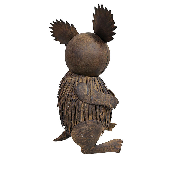 Willow &amp; Silk Metal Cute Rustic Koala Animal Garden Statue 40cm