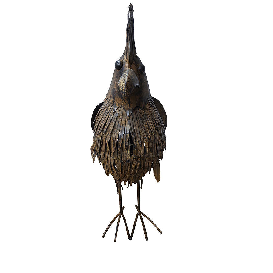 Willow &amp; Silk Metal 66cm Rustic Cockatoo Bird Garden Statue/Figurine