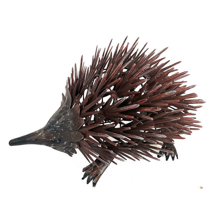 Willow &amp; Silk Metal 43cm Rust Echidna Animal Garden Figurine