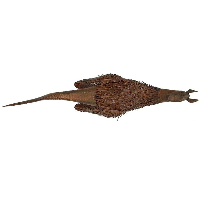 Willow &amp; Silk Metal 58.5cm Rusty Kangaroo Looking Back Garden Statue