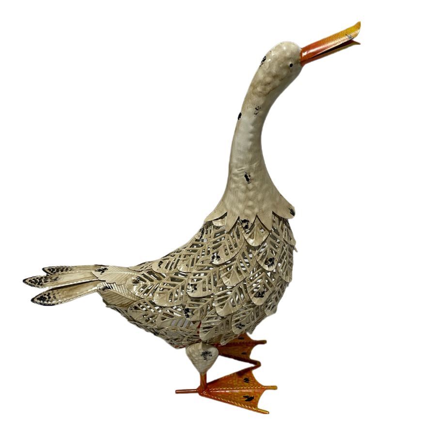 Willow &amp; Silk Standing Duck Ornament/Whispering Duck Figurine