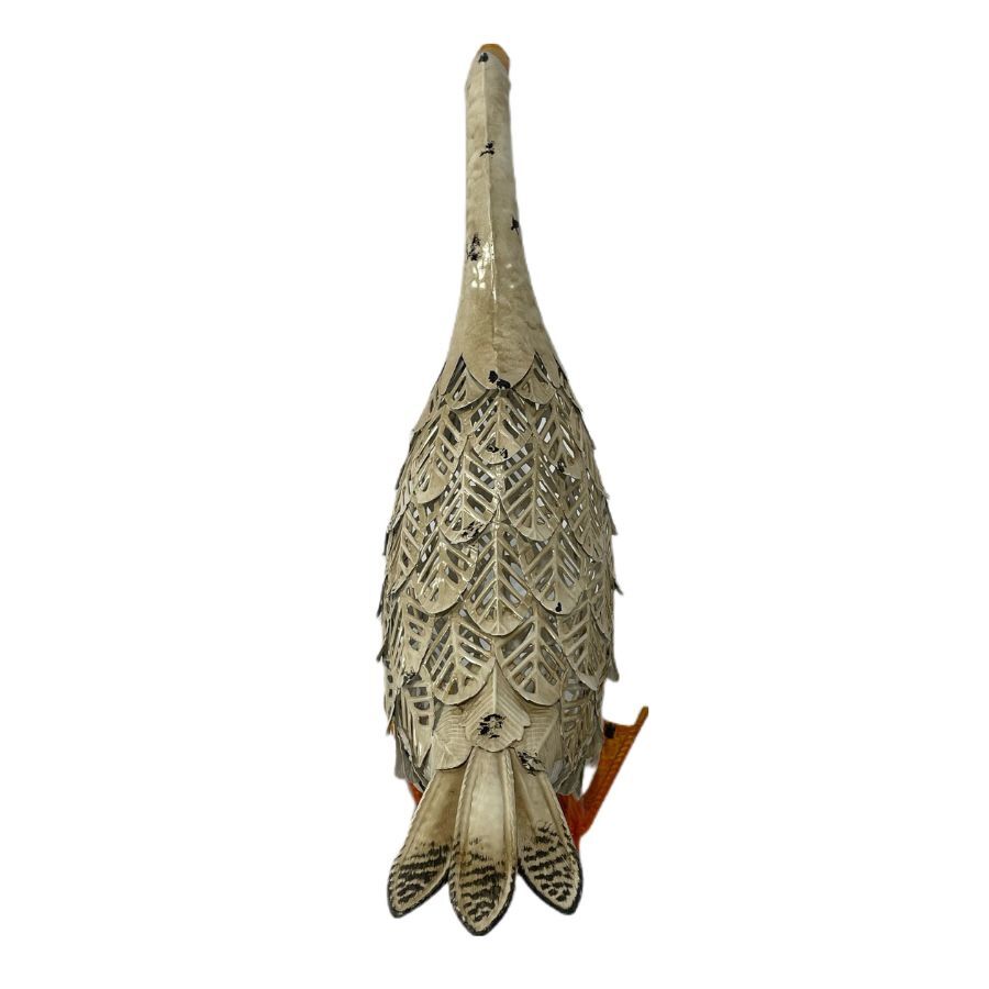 Willow &amp; Silk Stretching Duck Ornament/Decorative Stretch Duck Sculpture