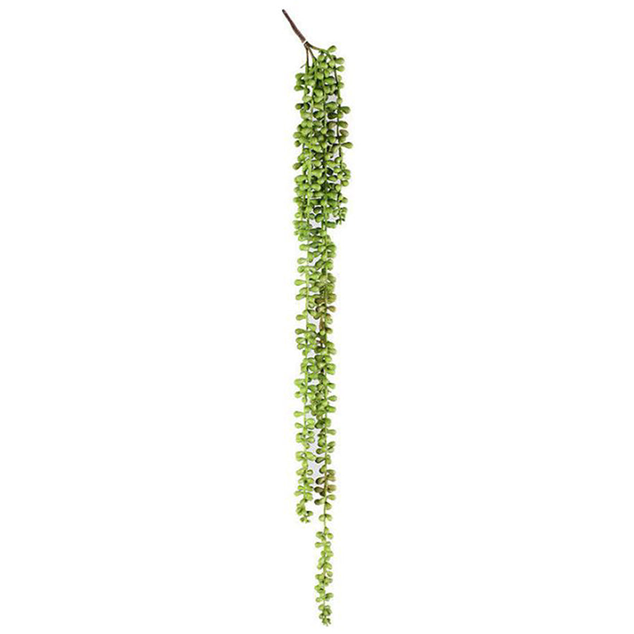 Willow &amp; Silk Artificial 74cm Hanging Green String of Pearls Plant
