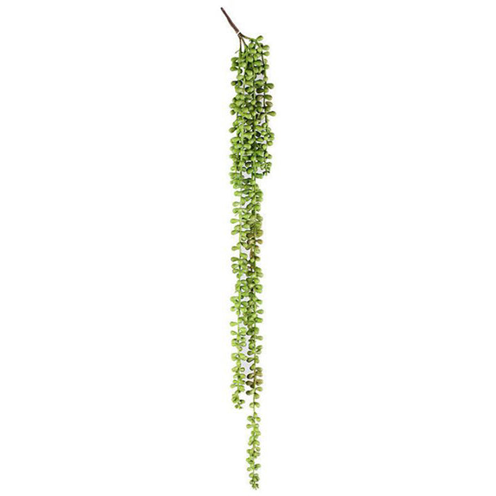 Willow &amp; Silk Artificial 74cm Hanging Green String of Pearls Plant