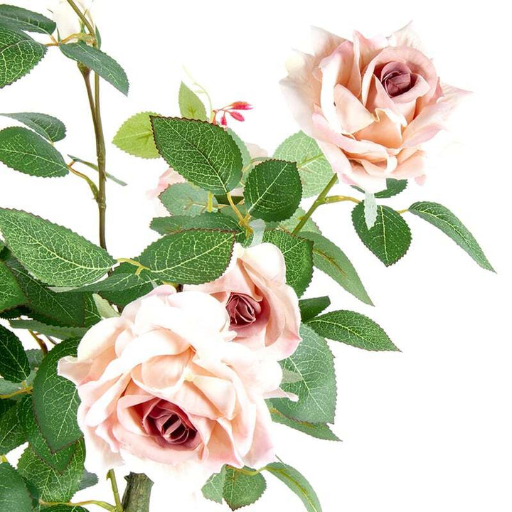 Willow &amp; Silk Artificial/Faux 65cm Lagerfield Rose Plant In Pot