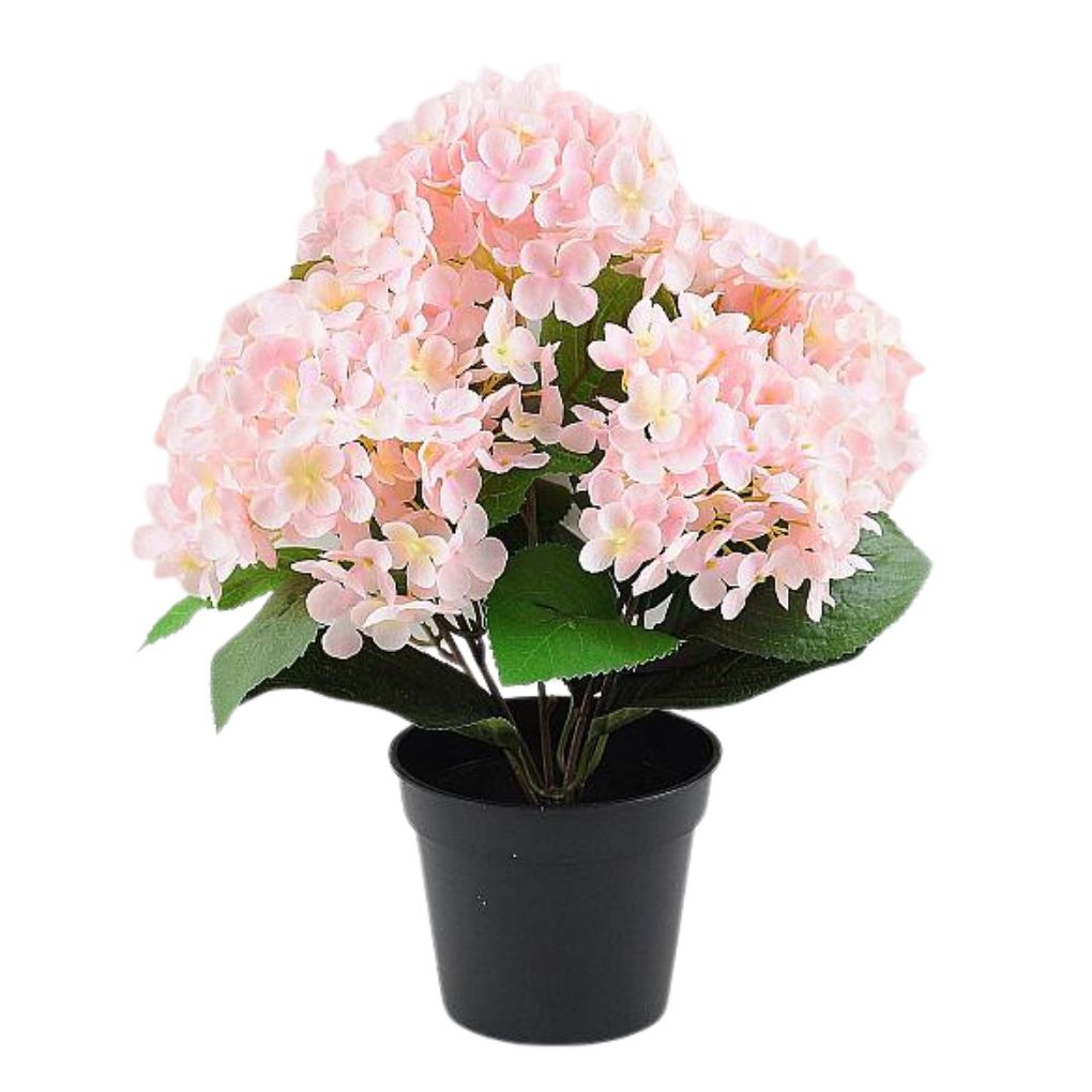 Willow &amp; Silk Hydrangea in PP Pot 30x30x35cm