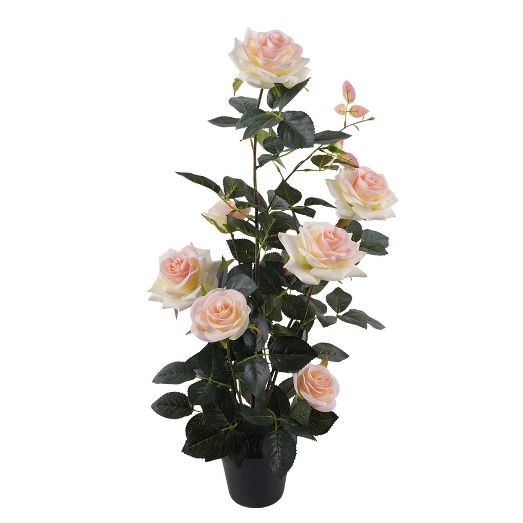 Willow &amp; Silk Rose in PP Pot 28x25x65cm