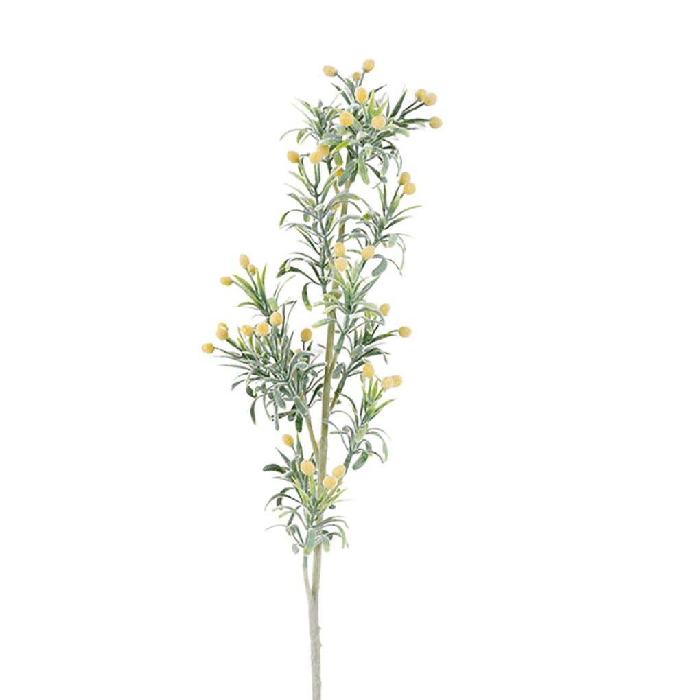 Willow &amp; Silk Pine Cone Single Stem 15x15x75cm