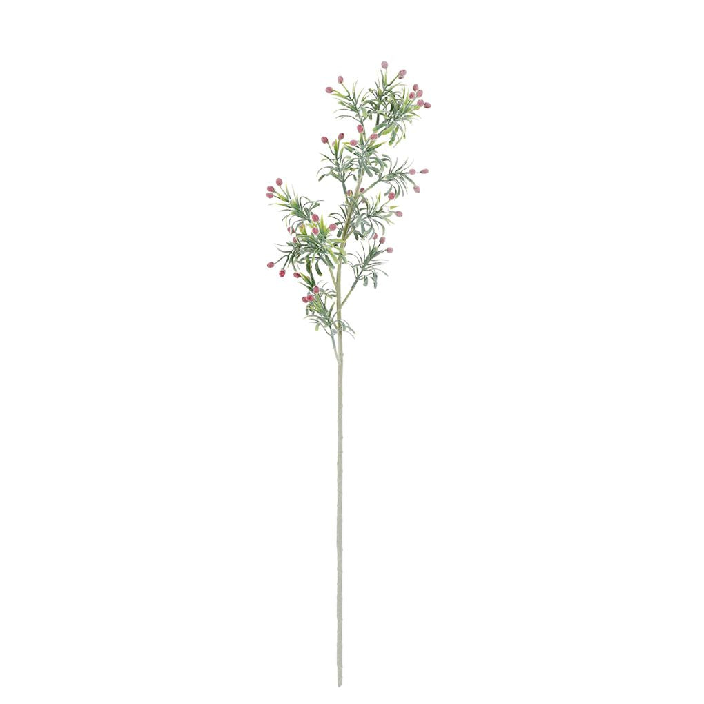 Willow &amp; Silk Pine Cone Single Stem 15x15x75cm