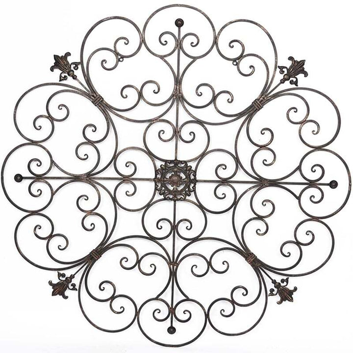 Willow &amp; Silk Wall Art Indoor Circolo Fleur 93cm Metal