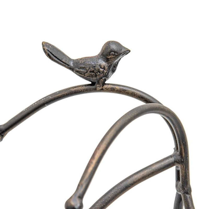 Willow &amp; Silk Metal 39.5cm Bicycle Garden Pot/Planter w/ Bird